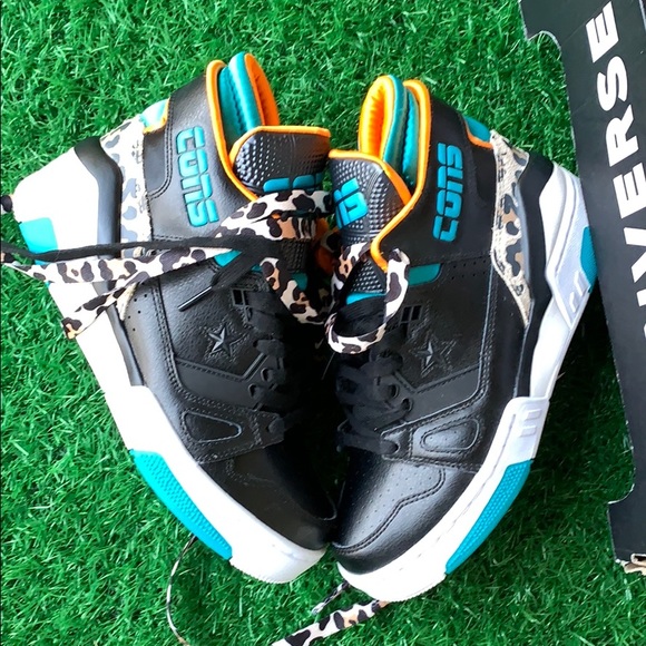 Converse ERX 260 MID Black/rapid teal/orange rindW - Picture 14 of 16